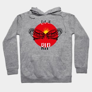 clashing beyblade red Hoodie